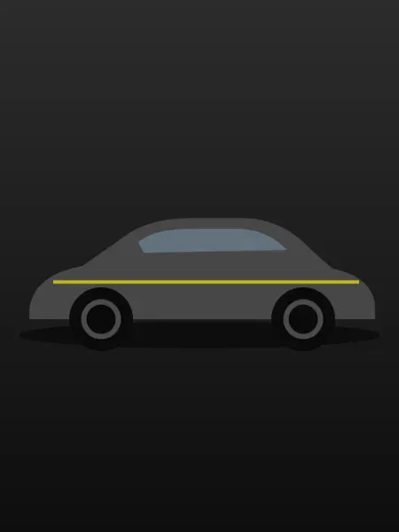 Un'auto sportiva, di profilo